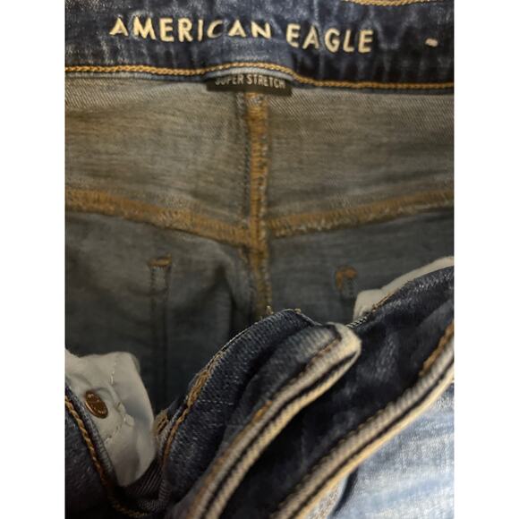 American Eagle Super High Rise Cropped Flare Size 12 - Picture 5 of 10